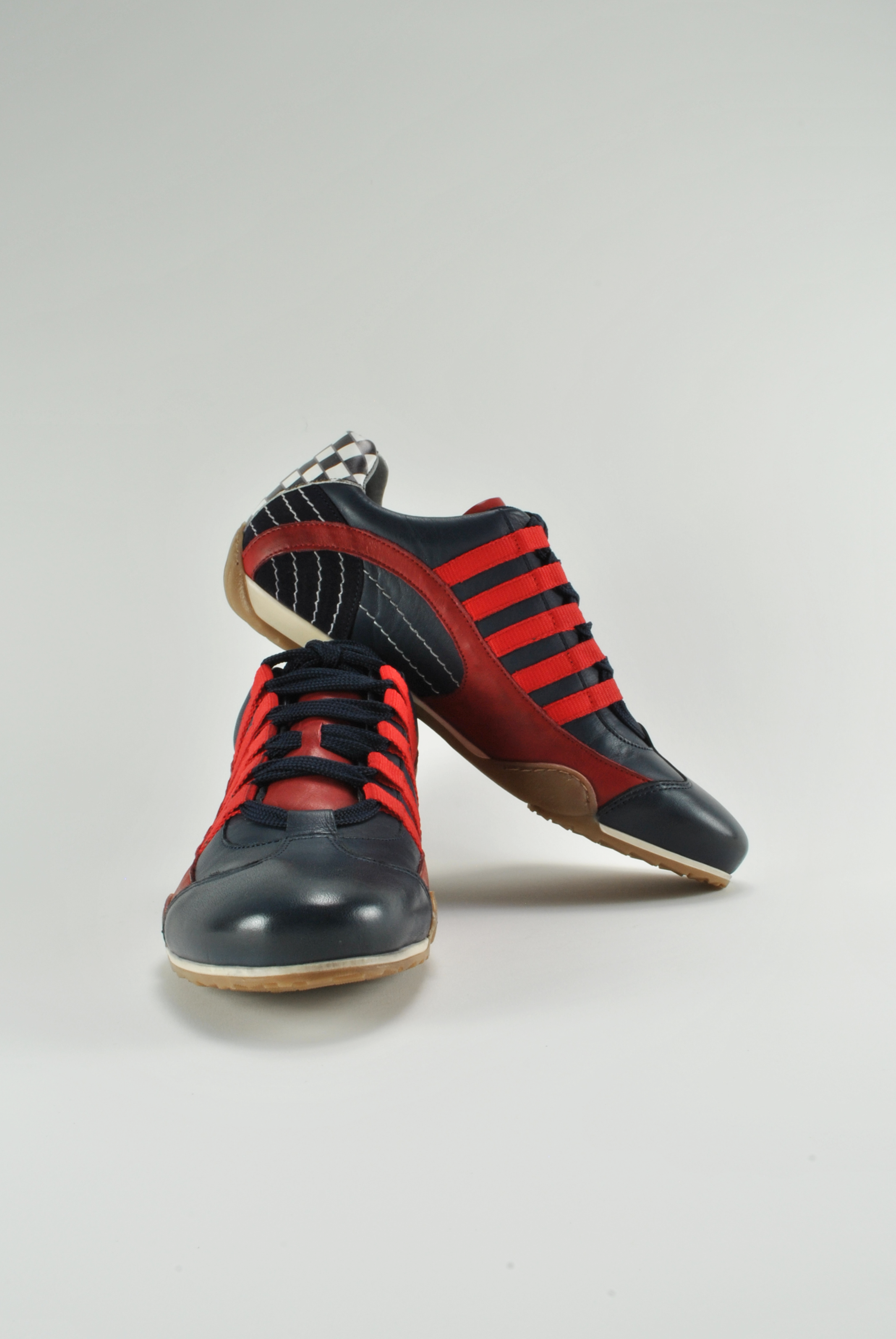 GPO Fahrerschuh Herren Red Navy – Bild 3